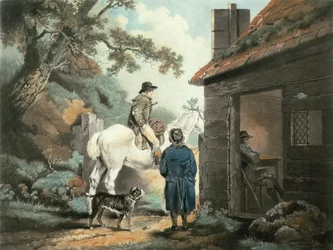 The Turnpike Gate, graveret af William Ward (1766-1826), udgivet af James Linnell, 1806 (mezzotint-stik)